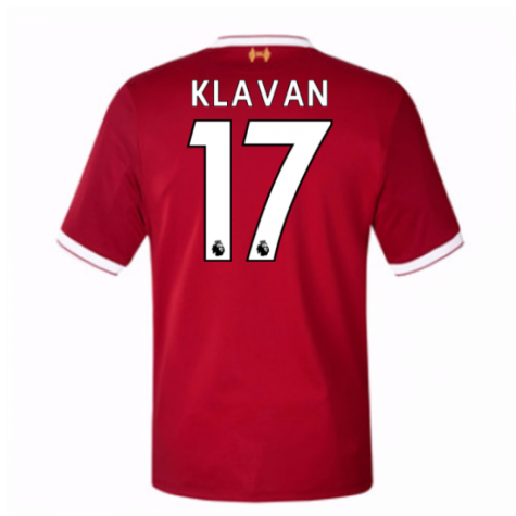 2017-18 Liverpool Klavan #17 Home Soccer Jersey