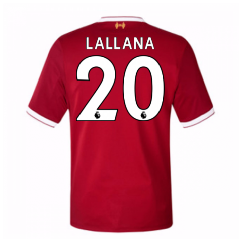 2017-18 Liverpool Lallana #20 Home Soccer Jersey