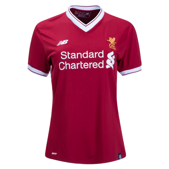 2017-18 Liverpool Women's Home Soccer Jersey