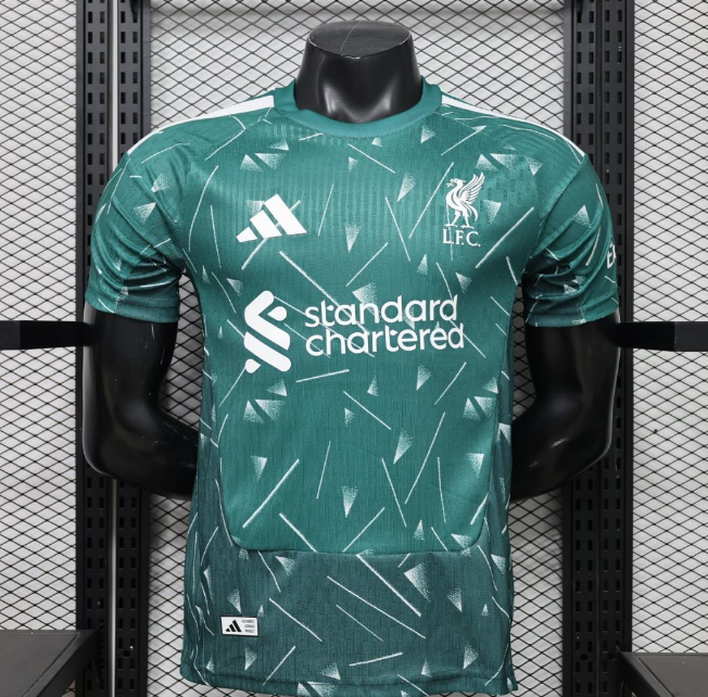2026-27 Liverpool Goalkeeper Green Soccer Jersey Shirt Authentic Version