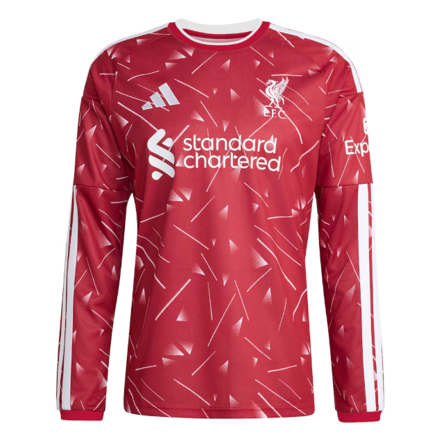 2026-27 Liverpool Home Long Sleeve Soccer Jersey Shirt