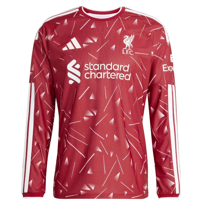 2026-27 Liverpool Home Long Sleeve Soccer Jersey Shirt Authentic Version