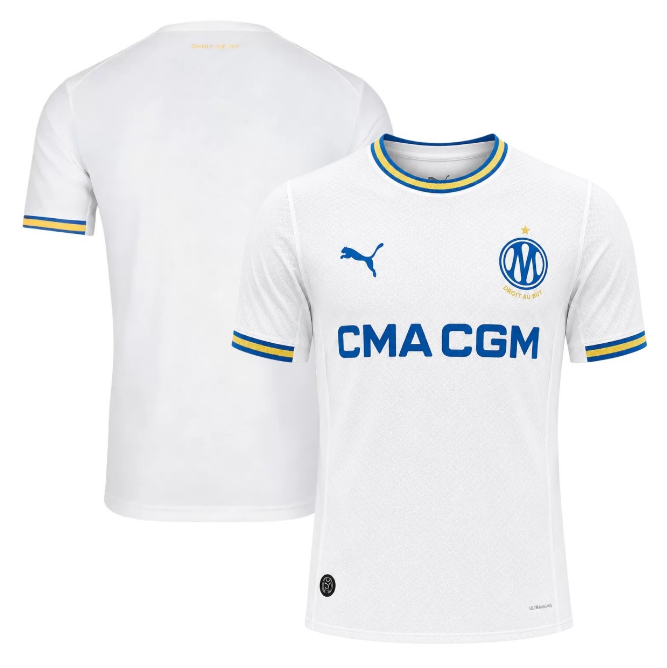 2026-27 Marseille Home Soccer Jersey Shirt