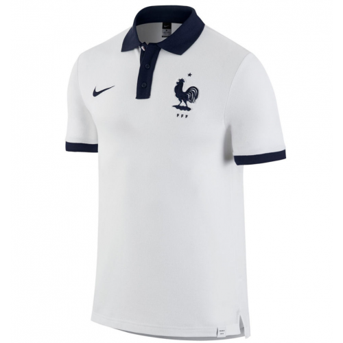 2016 France White Core Polo T-Shirt