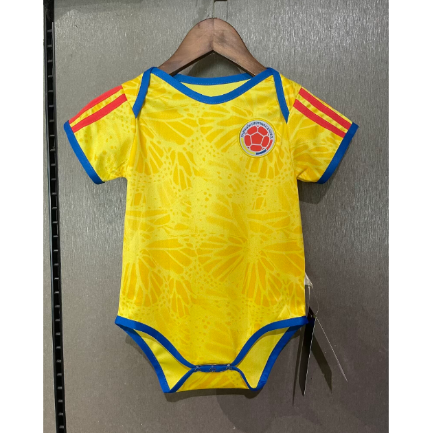 2026 FIFA World Cup Colombia Home Infant Soccer Jersey Little Baby Kit