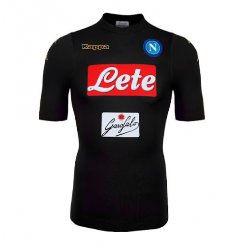 2016-17 Napoli Balck Away Third Soccer Jersey