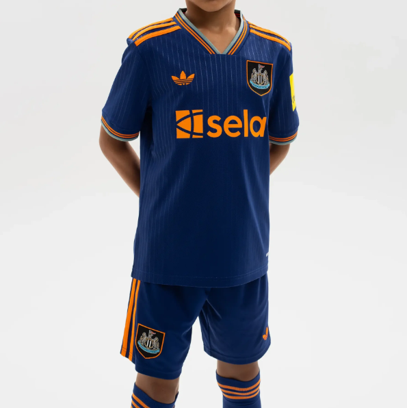 2025-26 Newcastle United Third Kids Soccer Kits Shirt With Shorts