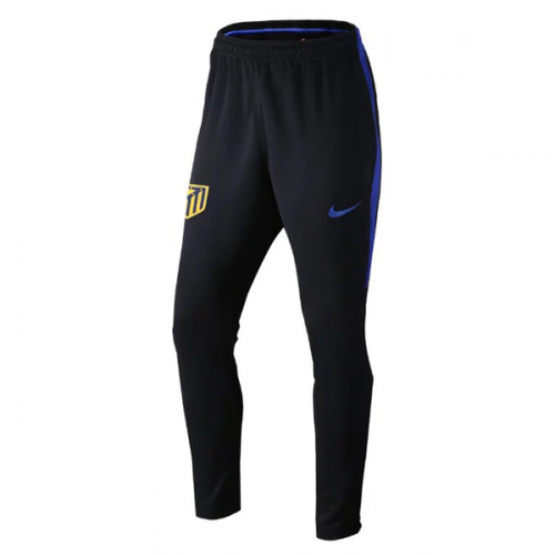 2016-17 Atletico Madrid Black&Blue Training Pants Trousers