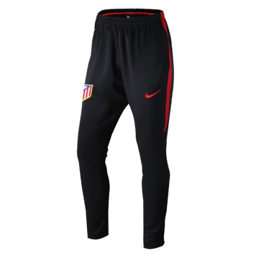 2016-17 Atletico Madrid Black&Red Training Pants Trousers