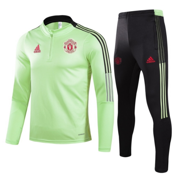Cheap 2021-22 Manchester United Green Training Kits ...