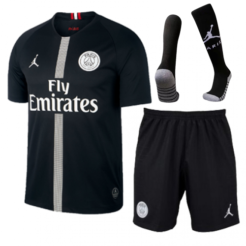 black soccer kits