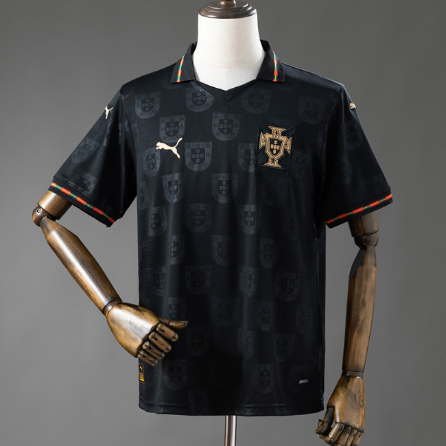 2026 Portugal Special Black Panther Soccer Jersey Shirt