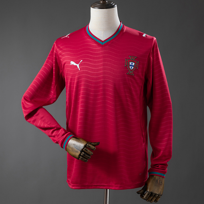 2026 FIFA World Cup Portugal Home Long Sleeve Soccer Jersey Shirt