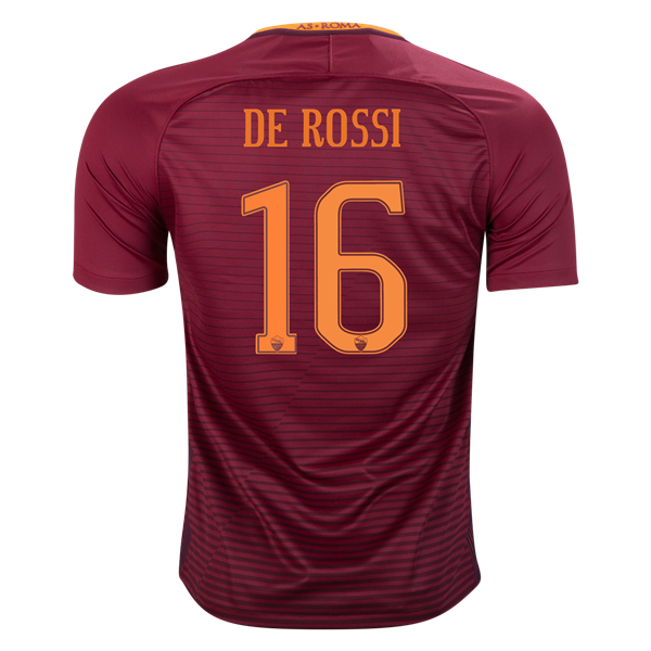 2016-17 Roma 16 Daniele De Rossi Home Soccer Jersey