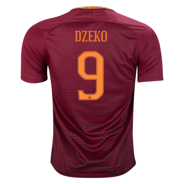 2016-17 Roma 9 Edin Dzeko Home Soccer Jersey