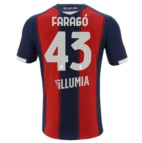 Cheap 2020-21 Bologna Home Soccer Jersey Shirt FARAGO 43 ...