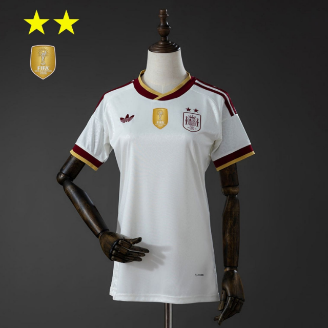 2-Stars 2026 FIFA World Cup Spain Away Women Soccer Jersey Shirt