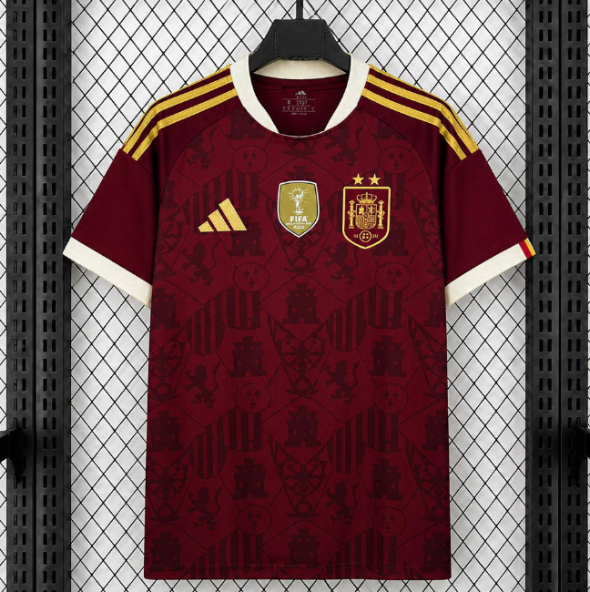 2-Stars With Patch 2026 FIFA World Cup Spain Red Special Soccer Jersey Shirt