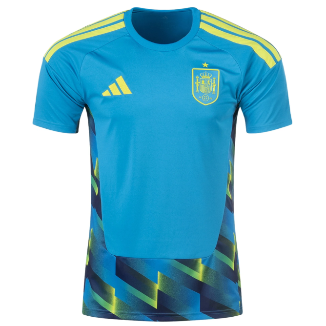 2026 FIFA World Cup Spain Goalkeeper Blue Soccer Jersey Shirt
