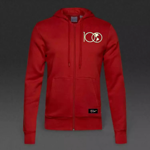 2016-17 Club America Red Hoody Jacket