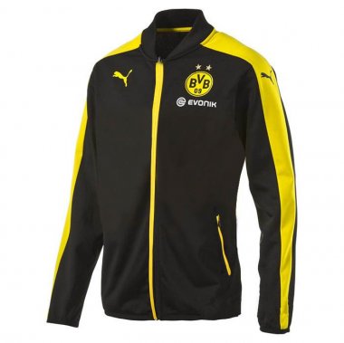 2016-17 Dortmund Yellow Strike Black Jacket