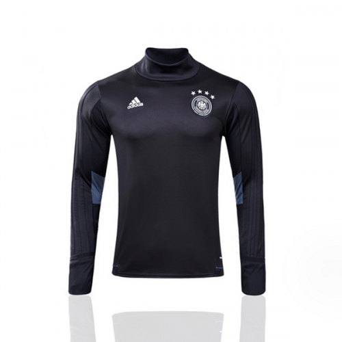 2017-18 Germany Black Sweat Top Shirt