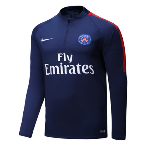 2017-18 PSG N98 Navy Zipper Sweat Top Shirt