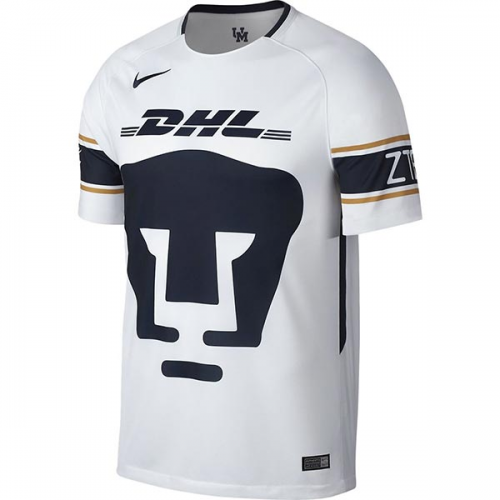 2017-18 UNAM White Away Soccer Jersey Shirt