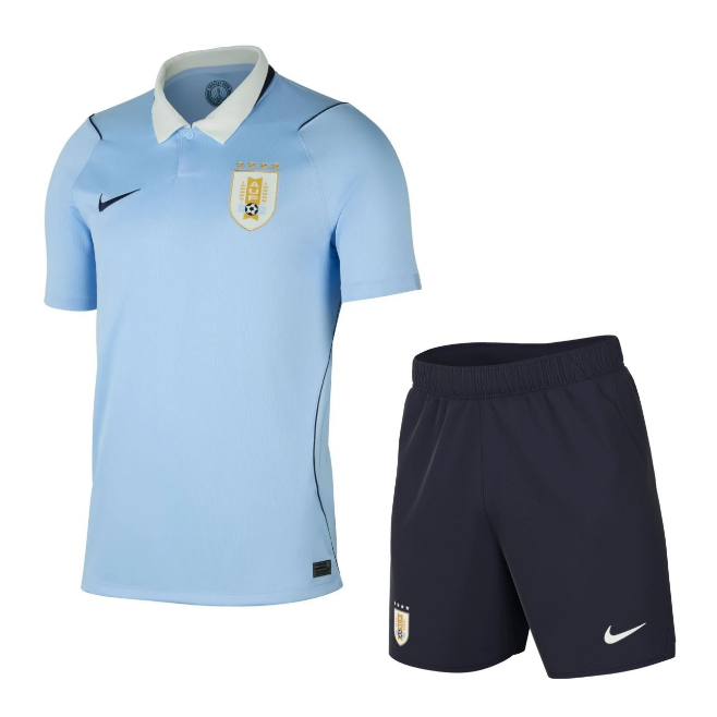 2026 FIFA World Cup Uruguay Home Socccer Uniforms (Shirt+Shorts)