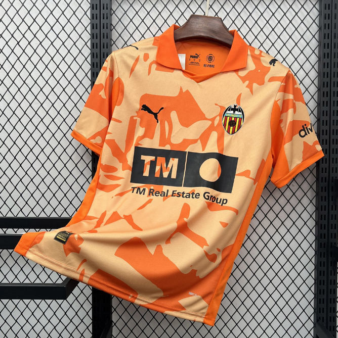 2025-26 Valencia Special Orange Soccer Jersey Shirt