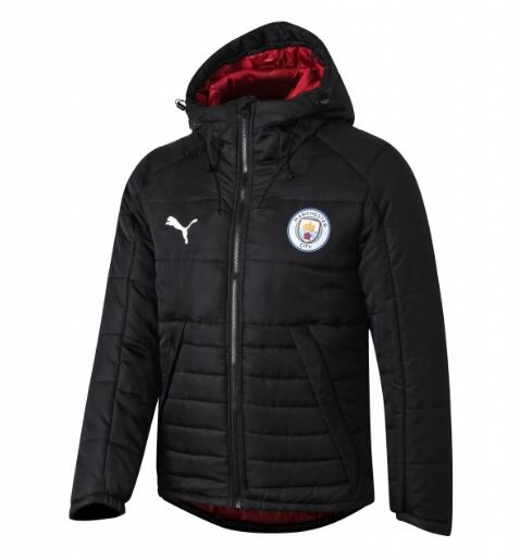 2019-20 Manchester City Black Cotton Coat Jacket