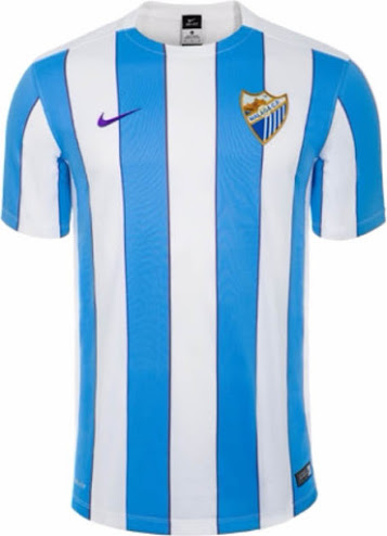 2015-16 MALAGA Home Soccer Jersey